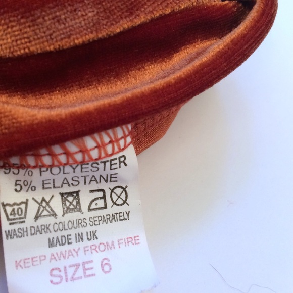 SOLD NWT Nasty Gal And Tie Not Rust Velvet Crop w - Picture 7 of 8